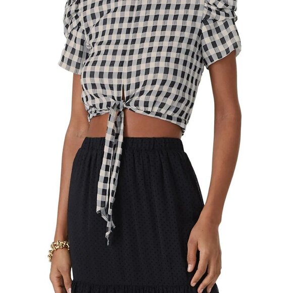 Cosmopolitan X DTP Dulce Crop Top Black White Size Small or Large NWT - Picture 2 of 13